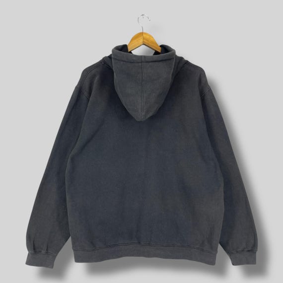 Vintage 1990s STUSSY Pullover Sun Faded Hoodie Large Stussy Air