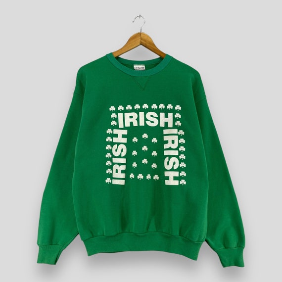 Vintage 1990s IRISH Sweatshirt Crewneck Medium Ir… - image 1