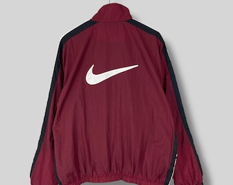 Vintage 90's NIKE Swoosh Jacket Xlarge Nike Sportswear Multicolor Windbreaker Jacket Nike Air Sport Streetwear Light Zipper Jacket Size XL