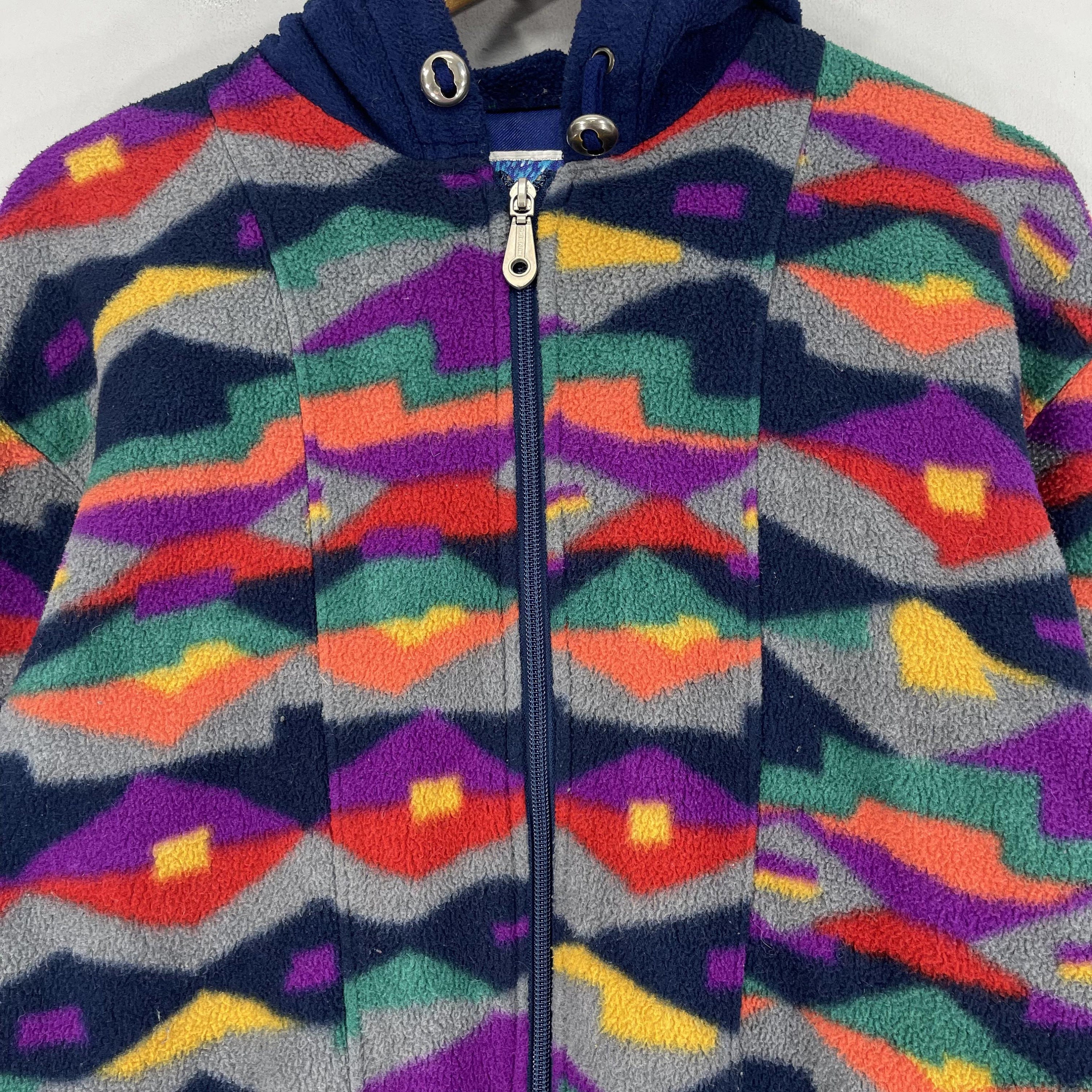 Vintage 90's PHENIX Aztec Navajo Fleece Medium Phenix Polartec