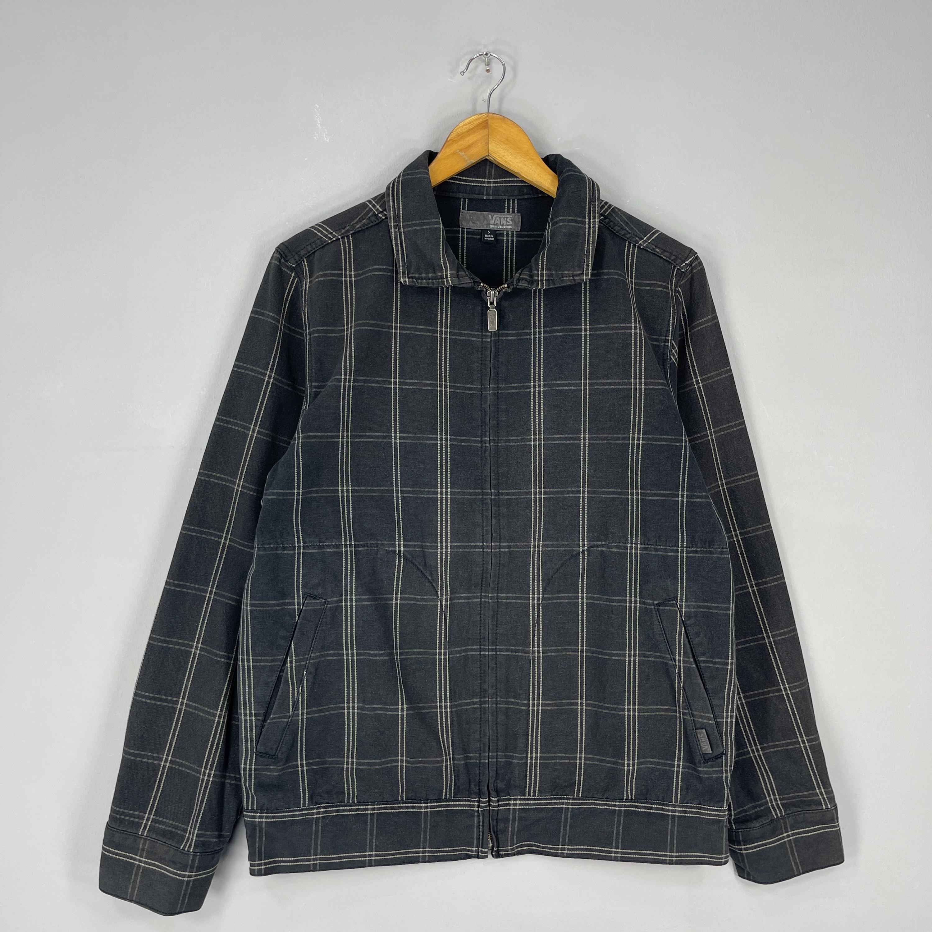 Vintage VANS Harrington Jacket Small 1990s Vans of the Walls Plaid Vintage VANS Harrington Jacket Small 1990s Vans of the Walls Plaid
