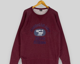 Vintage KEITH HARING Crewneck Sweatshirt Medium Y2K Keith Haring Pop Art Dog Barking Artwork Graffiti K.Haring Burgundy Sweater Size M