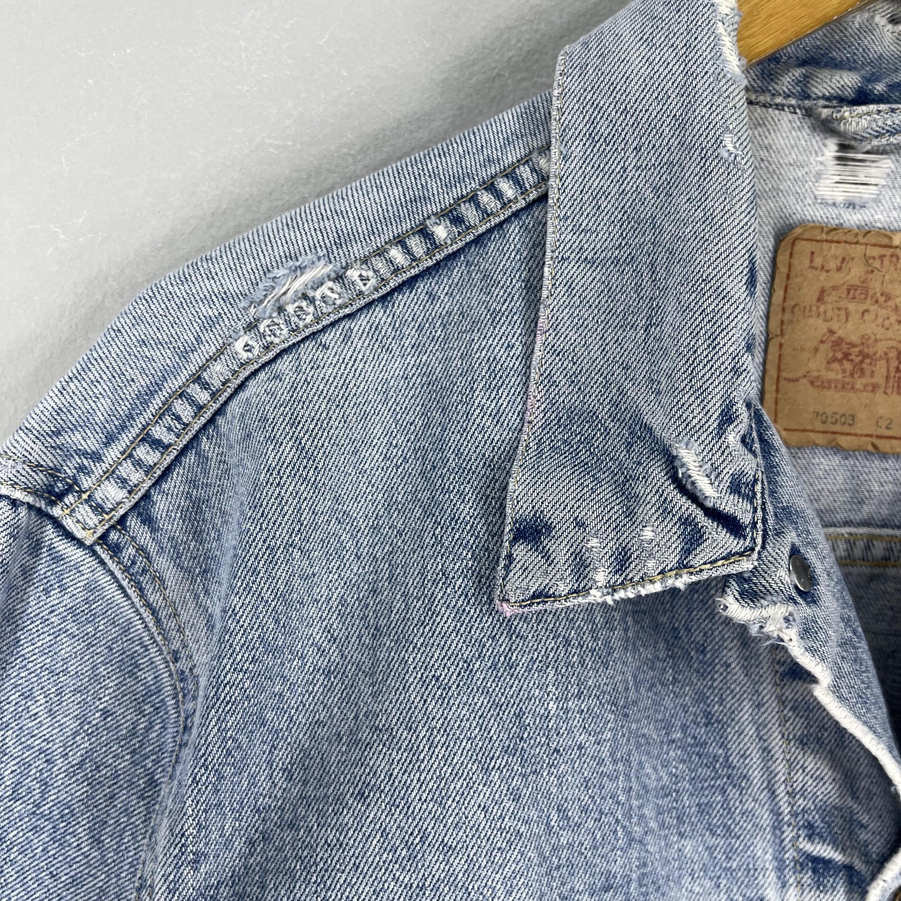 LEVIS 70503 Type-3 Jacket Large Vintage 1990s Levis Strauss Light