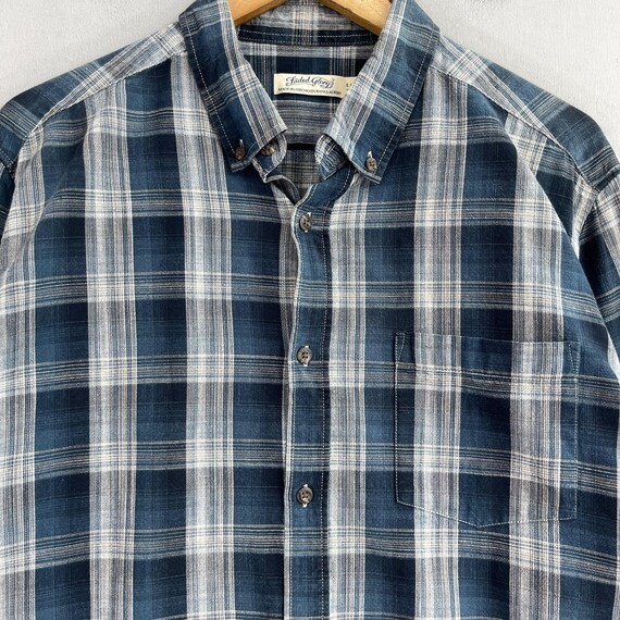 FADED GLORY Plaid Shadow Blue Flannel Shirt Grand vintage Y2K Checkered  Tartan Hipster Rustique Minimaliste Boyfriend Shirt Button Up Taille L -  Etsy France