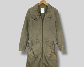 Vintage AVIREX MFG Militärjacke Kleine Y2K Avirex Fliegerkombi mit Verstellbarer Kampfanzuguniform der US Luftwaffe, Größe S