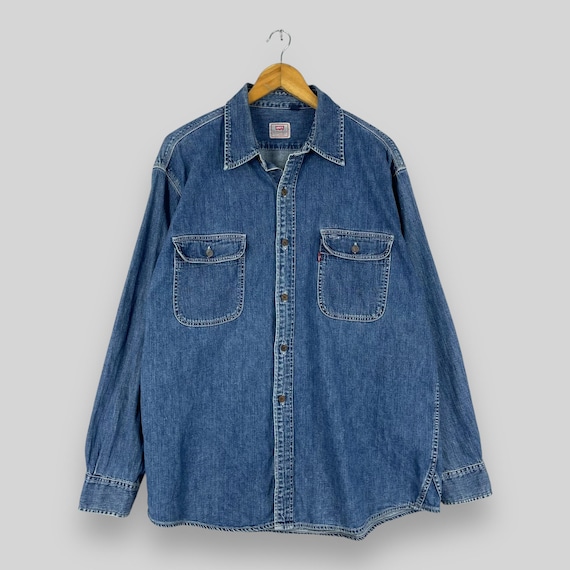 ヴィンテージ 90 年代 LEVIS デニム ワーカーズ シャツ XL リーバイス