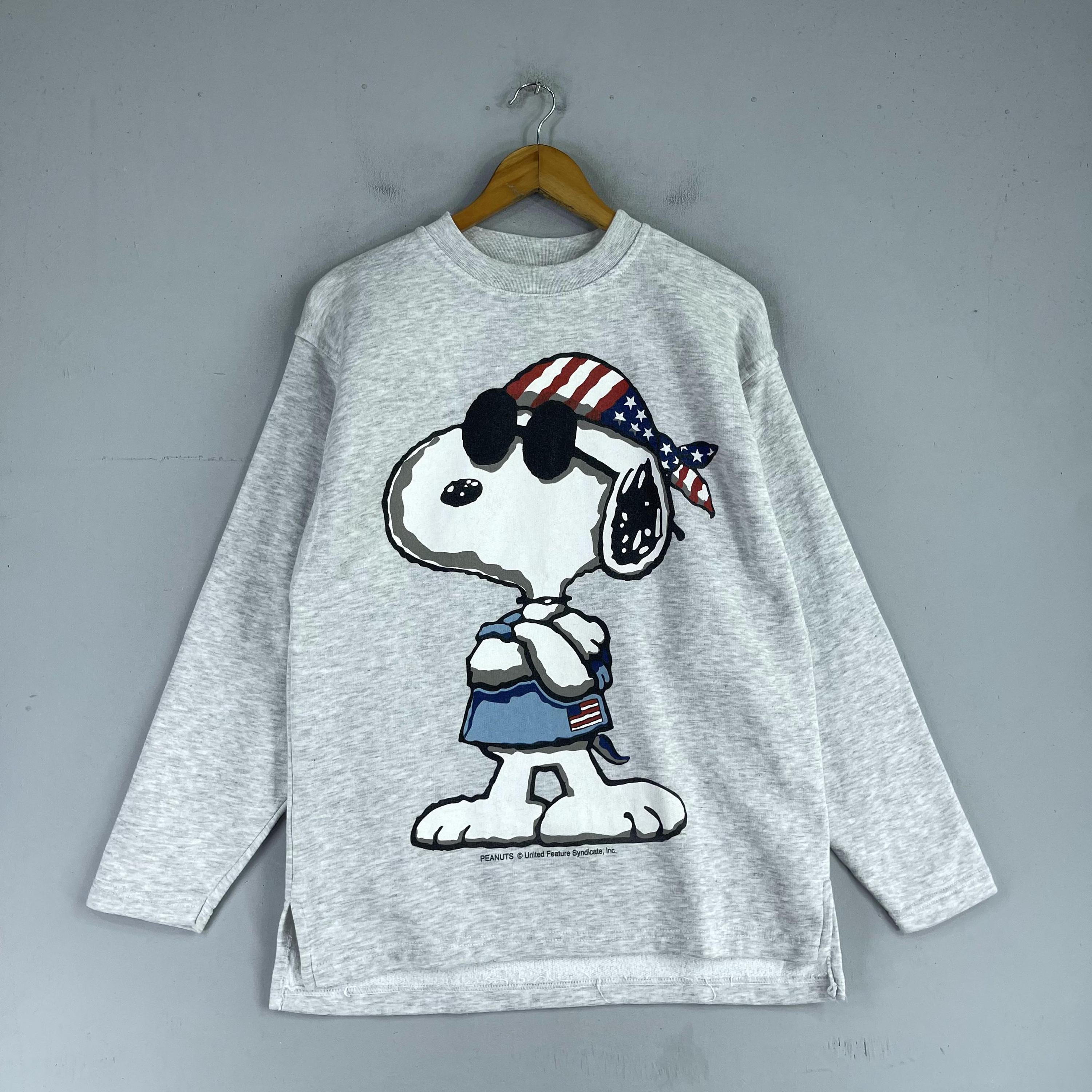 トップス 80-90's vintage made in USA snoopy sweat Vintage 80s Red Slouchy Snoopy St Louis Heart Raglan