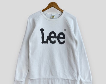 トップス 80s LEE vintage sweat shirt  white Vintage Lee Union Made White Sweater Medium Lee Spell Out