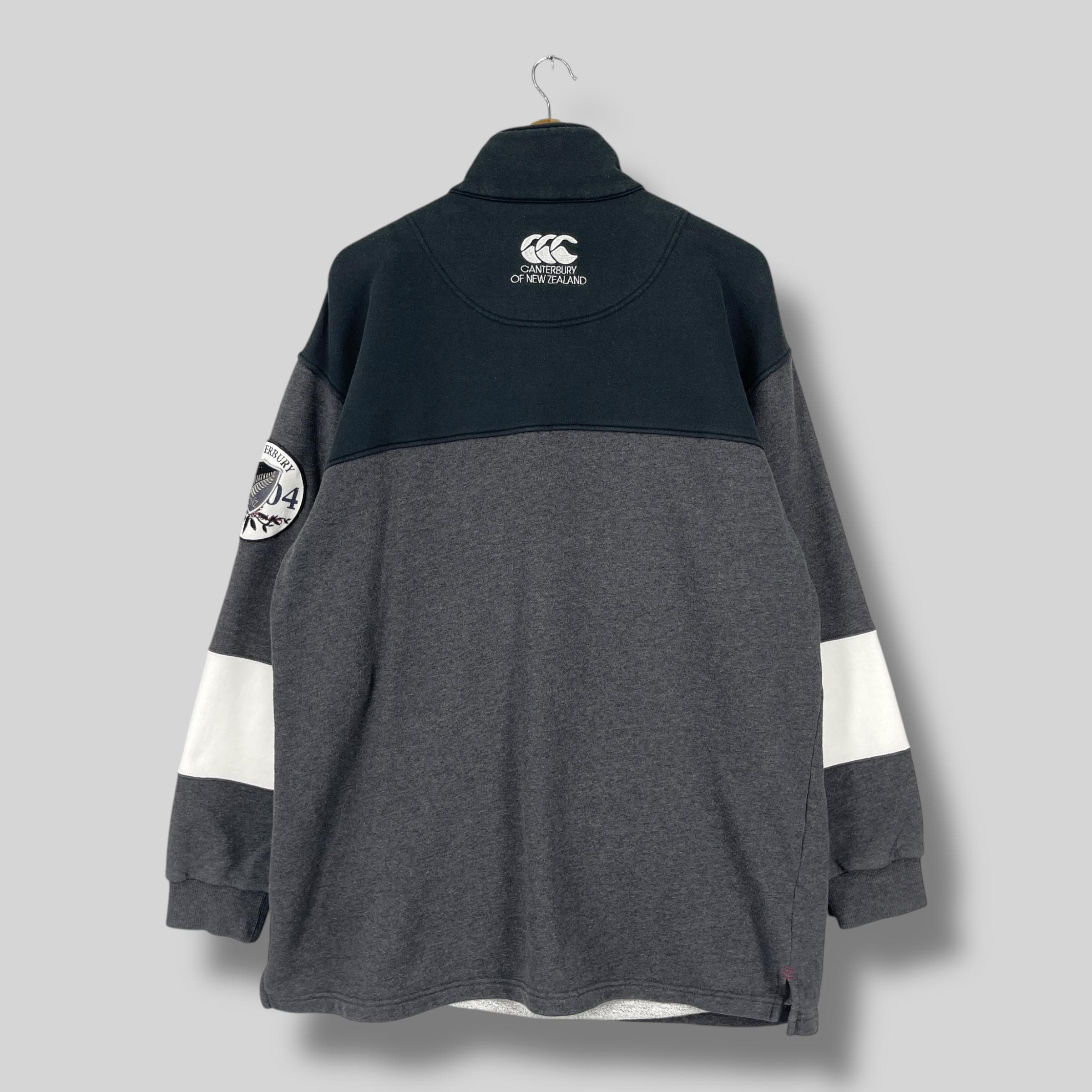 Vintage CANTERBURY New Zealand Rugby Half Zipper Sweater Xlarge
