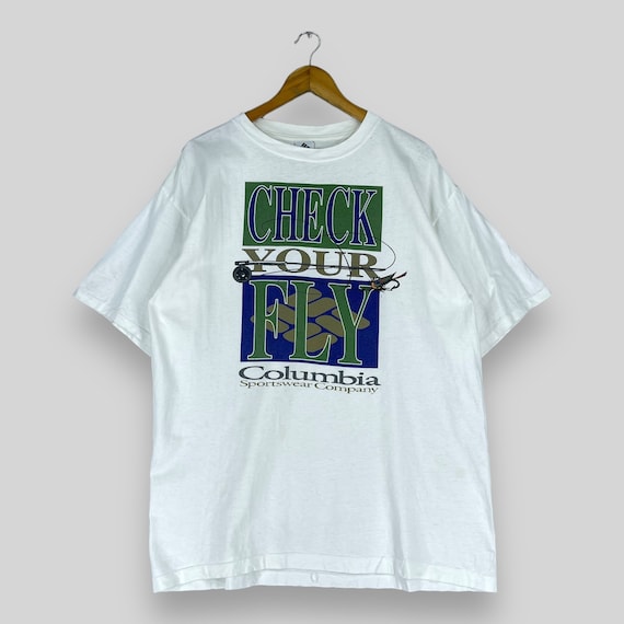 Vintage 90's COLUMBIA Tshirt Large Columbia Outdoor Check