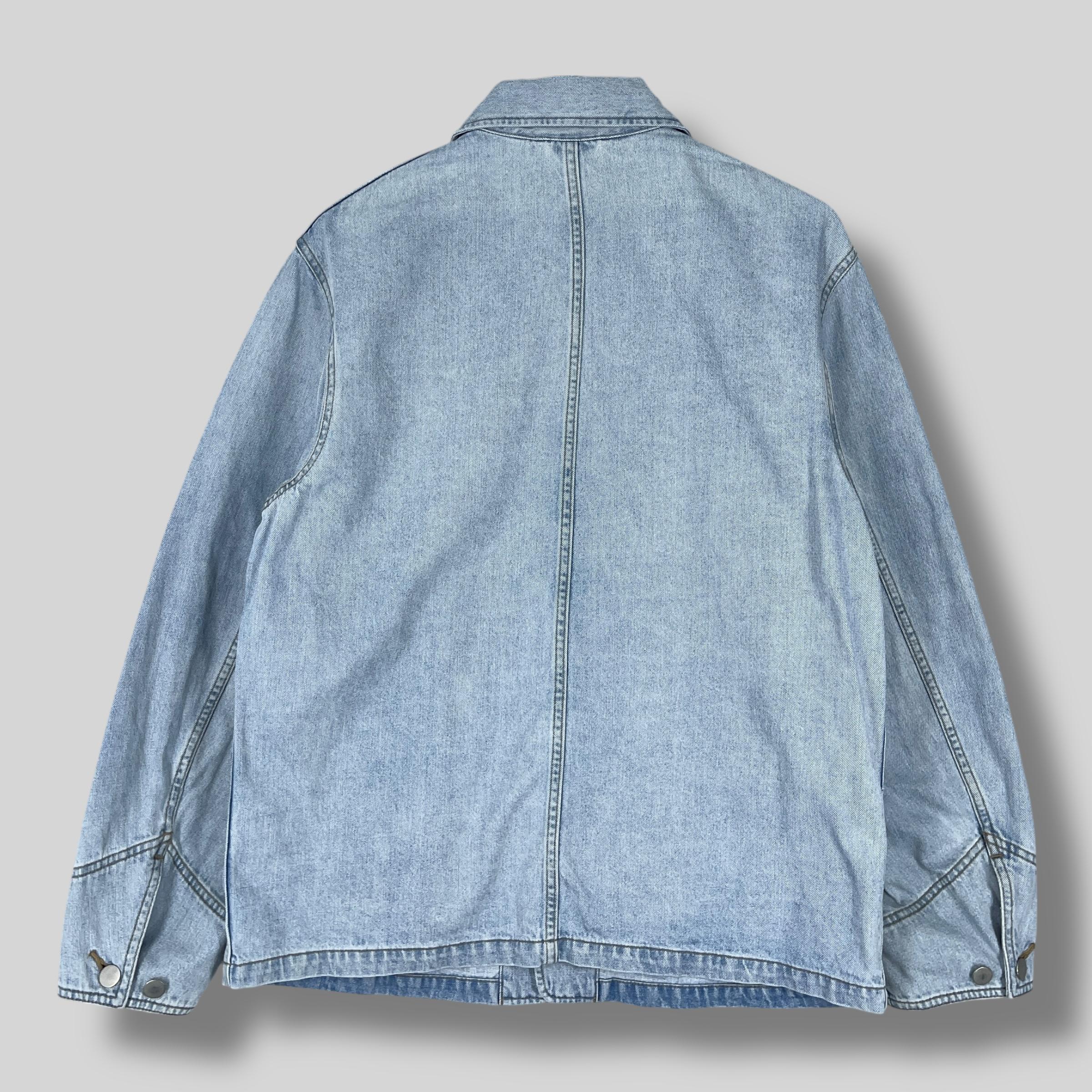UNIQLO Denim Chore Coat Jacket Medium Vintage Y2K Workwear Style 