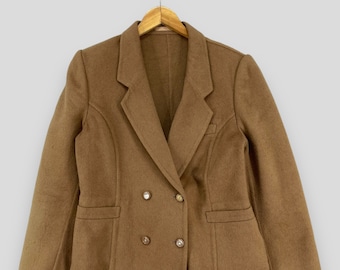 Burberrys Vintage Original Loden Coat 1980s | Long Beige Wool