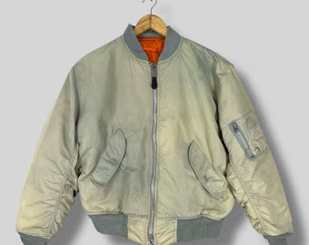 Vintage Alpha Industries Usa Air Force Ma-1 Flight Jacket Medium