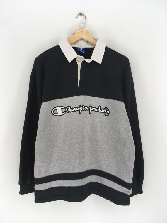 CHAMPION Polos Shirt Large Vintage 1990s Champion