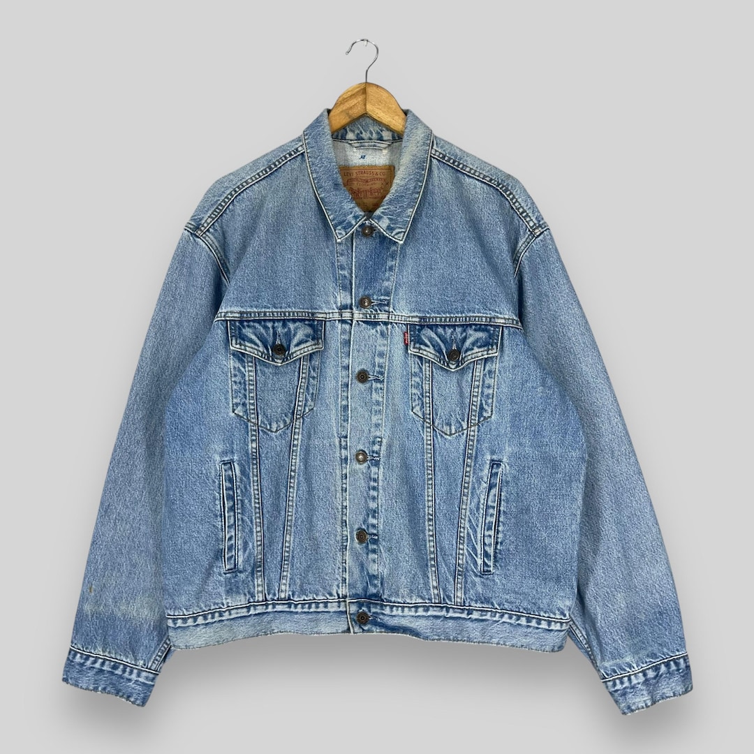 ✅USA製 90s vintage denim tracker jacket North 1st Anniversary