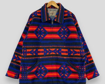 ヴィンテージ 1990 年代 LL BEAN マルチカラー フリース ジャケット S