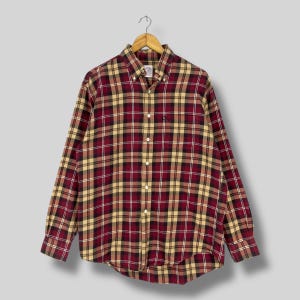 BROOKS BROVERS Kariertes Flanellhemd Vintage Y2K Kariertes Kariertes Tartan Karo Kariertes Kariertes Kariertes Hemd