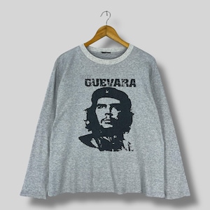 CHE GUEVARA Long Sleeves Tshirt Medium Vintage Che Guevara Hasta La Victoria Siempre Printed Che Guevara Revolutionary Graphic Tee Size M