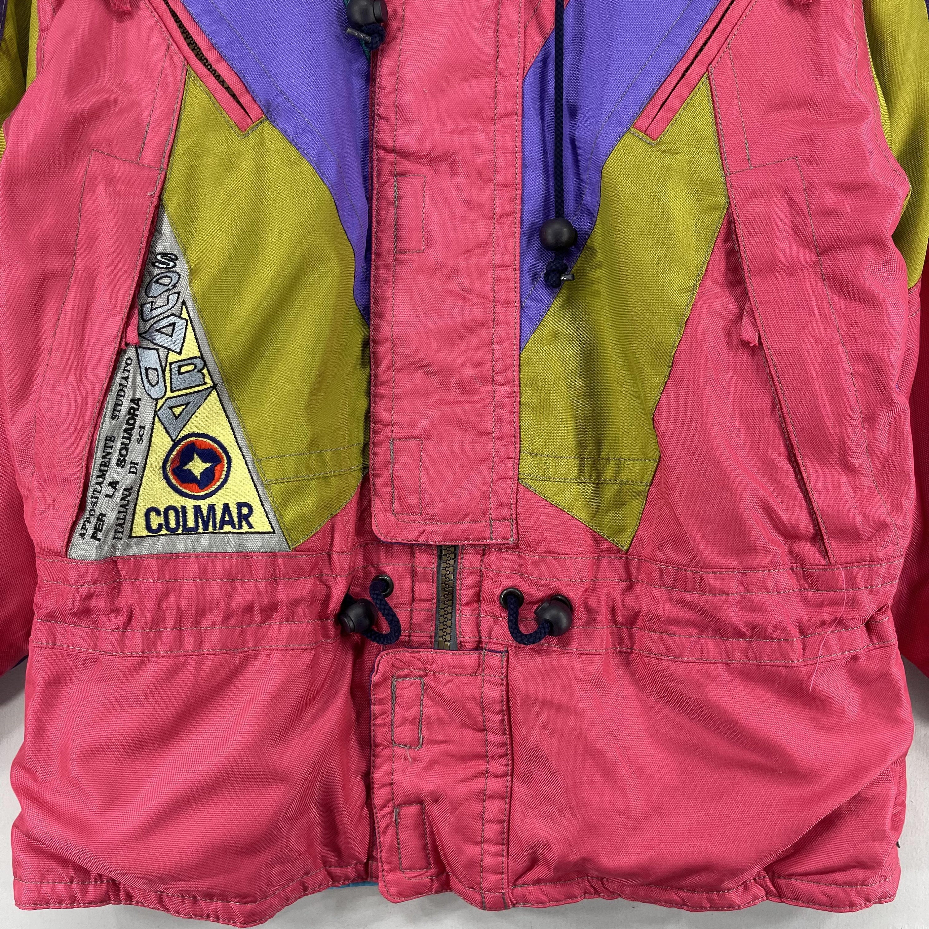 Vintage 1990s COLMAR Ski Jacket Medium Colmar Ski Wear Multicolor