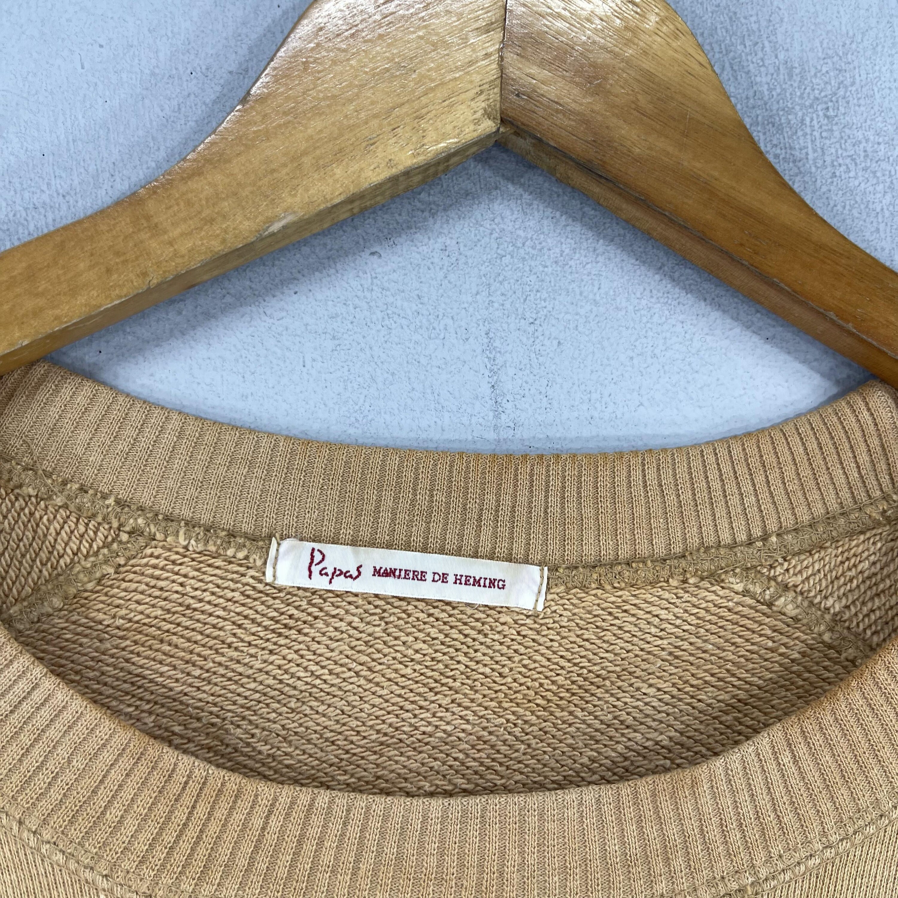 Vintage PAPAS Maniere De Heming Crewneck Sweatshirt Large