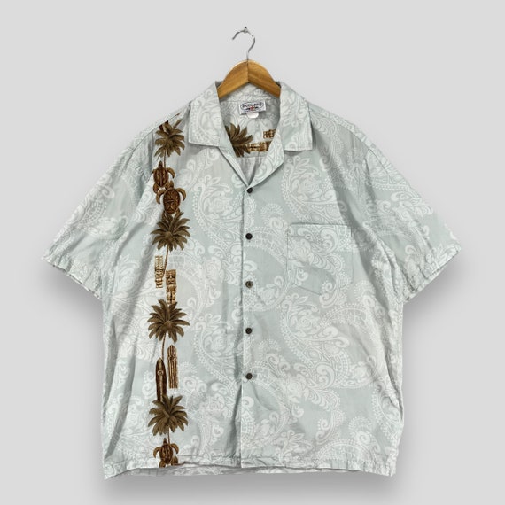 Vintage 90's COCONUT TREE Hawaii Shirt Xlarge Haw… - image 1