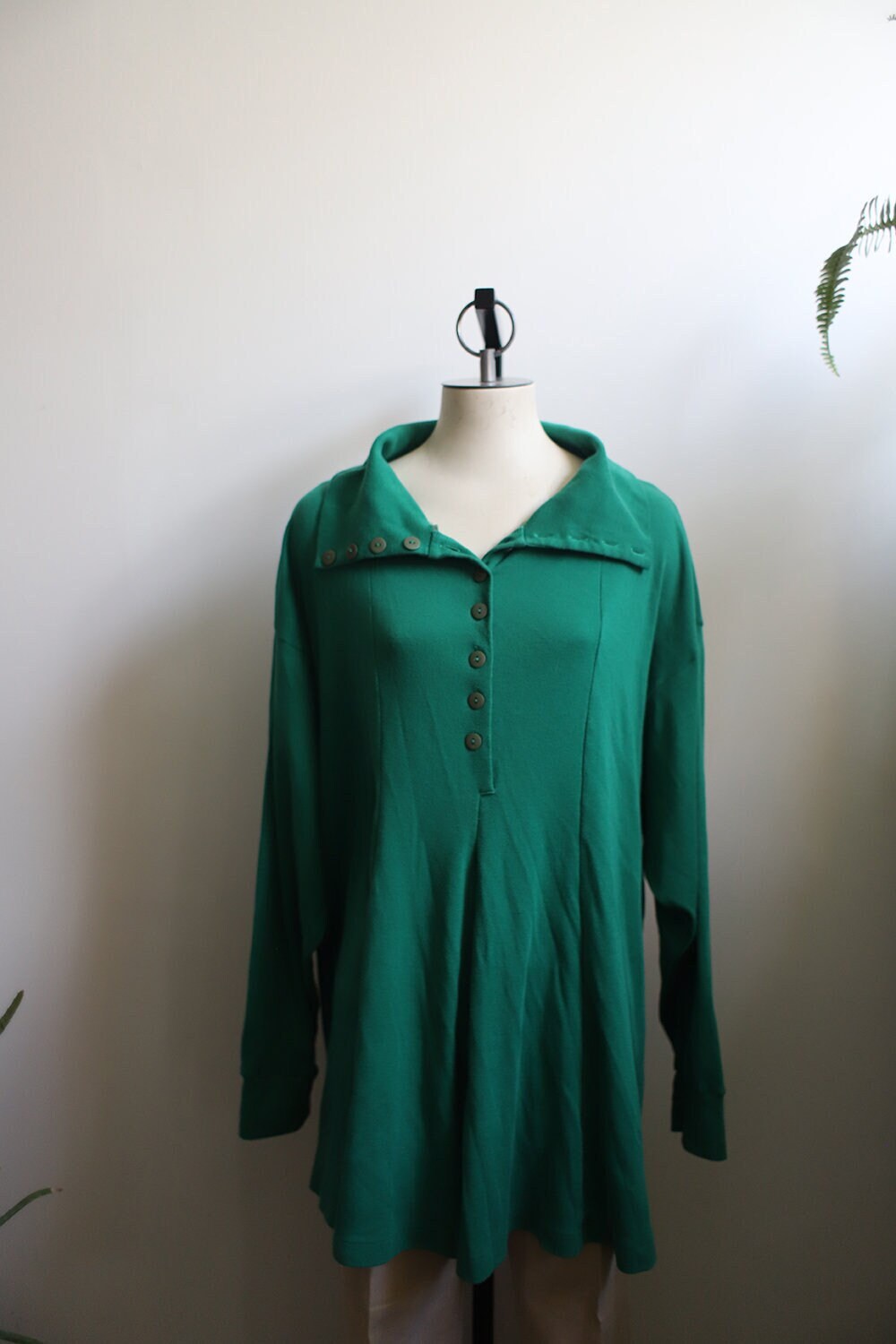 kelly green tunic dress Kelly Green Over The Shoulder Short Dress main image 0