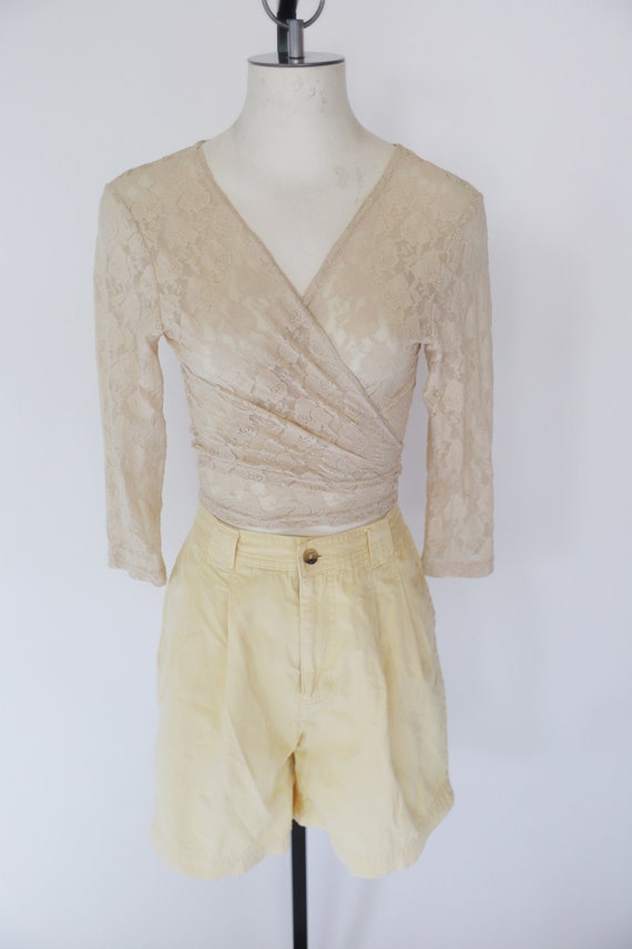 Vintage 1990s small White Stag high waist pastel y