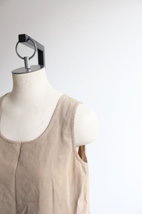 Vintage 1990s y2k Tianello sleeveless tencel tank… - image 1