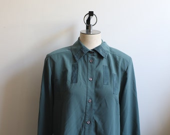 Vintage blus med långa ärmar från 1980-talet