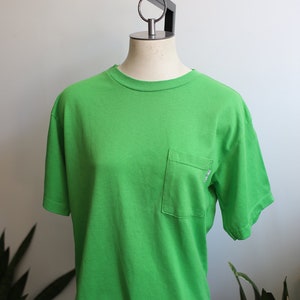 Healthknit　MADE IN USA Pocket T-shirts Vintage 60s Pocket T-shirt Healthknit Green NOS Undershirt