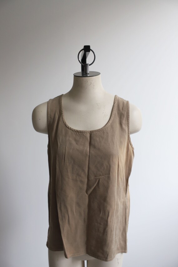 Vintage 1990s y2k Tianello sleeveless tencel tank… - image 5