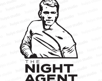 El agente de la noche SVG Digital imprimible Png Pdf Ai Descargar