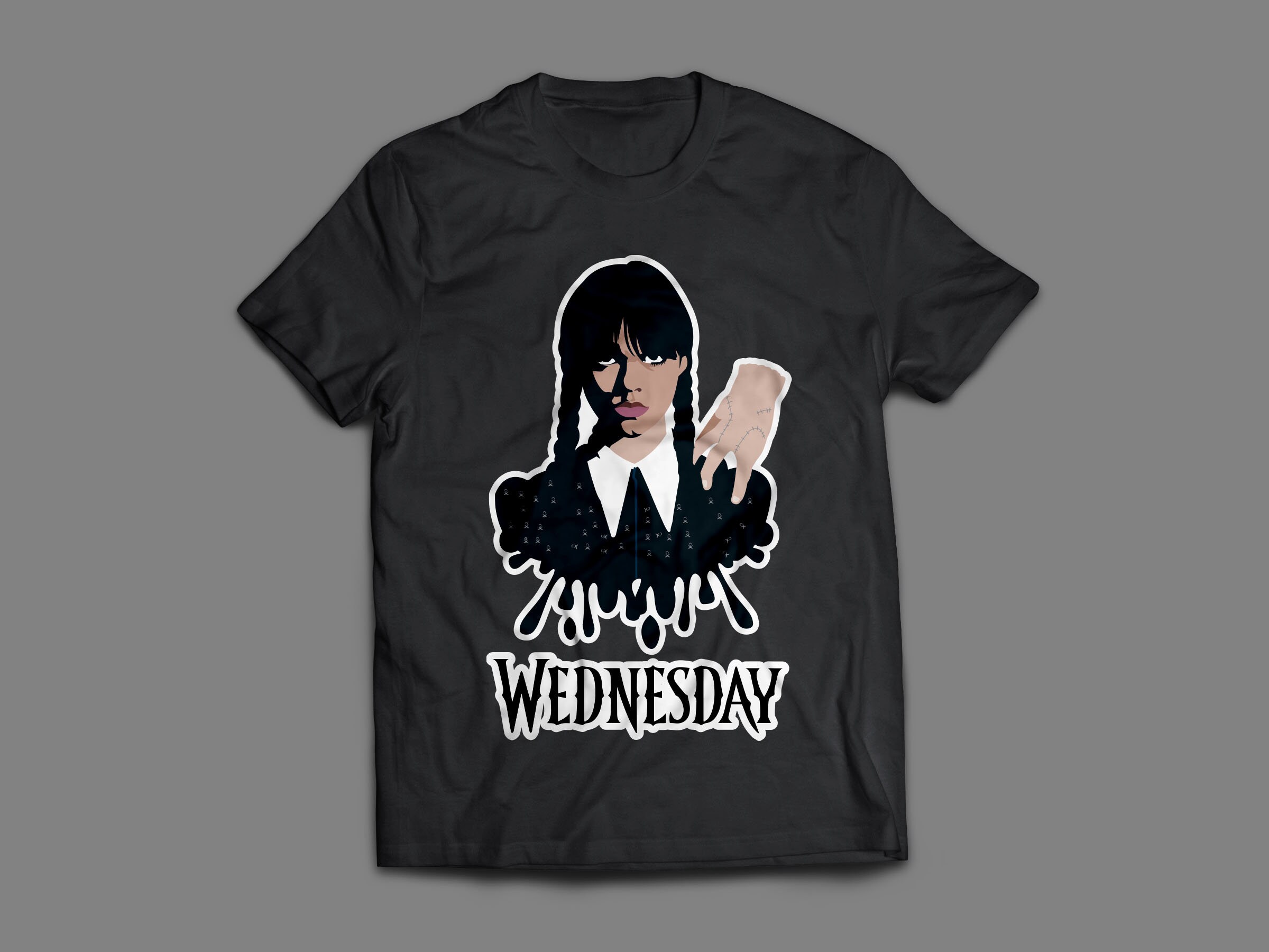 ◆送関税無料◆Unfortunate Portrait 'WCWEDNESDAY ADDAMS' Tee WCWednesday Addams Women's T-Shirt – Unfortunate Portrait