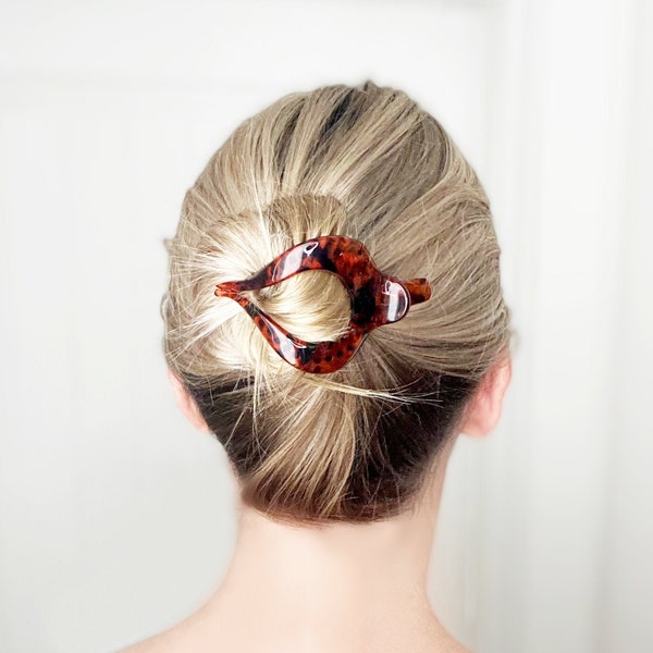Tortoise Hair Clip Etsy