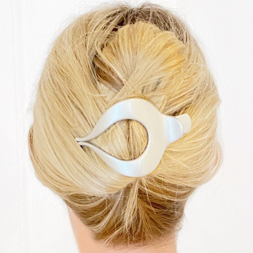 Large Silver the Best Hair Clip Etsy