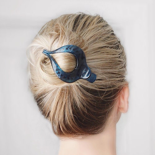 Small Blue the Best Hair Clip Etsy