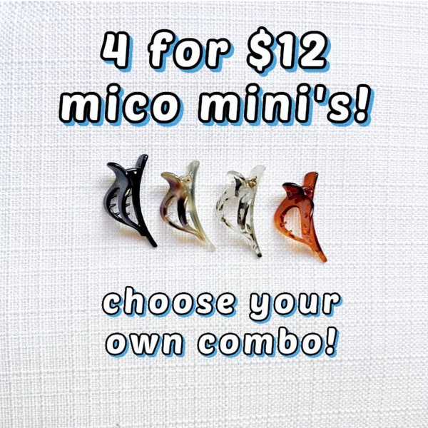 MICRO mini's (4 for 12.00) | The Best Hair Clip