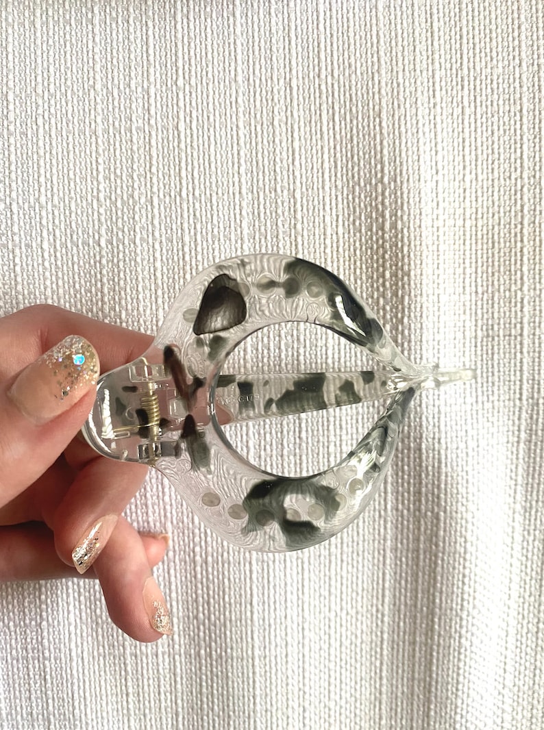 Large, Gray Tortoise the Best Hair Clip - Etsy