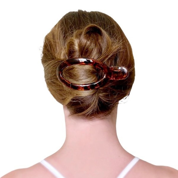 Oval clip, brown tortoise | The Best Hair Clip