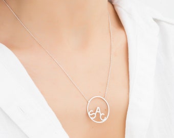 Dainty Letter Necklace, Custom Letter Necklace, Custom Initial Necklace, Personalized Name Necklace, Initial Necklace, Silver Name Necklace