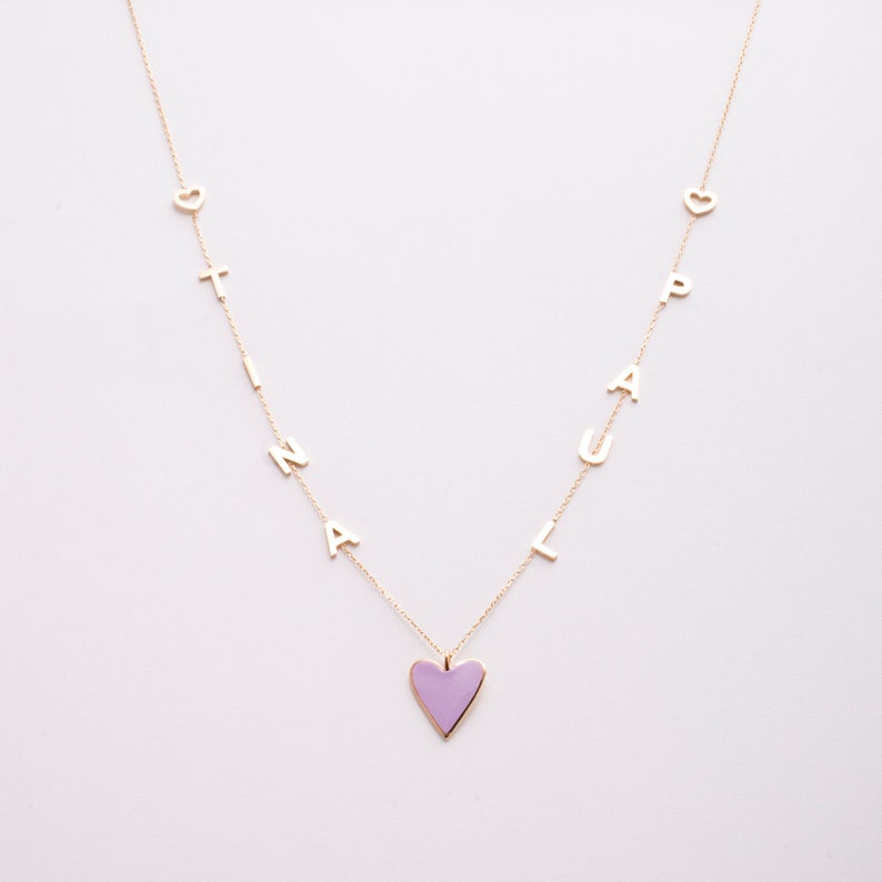 Tiny Names Choker Necklace Personalized Two Names Necklace Etsy