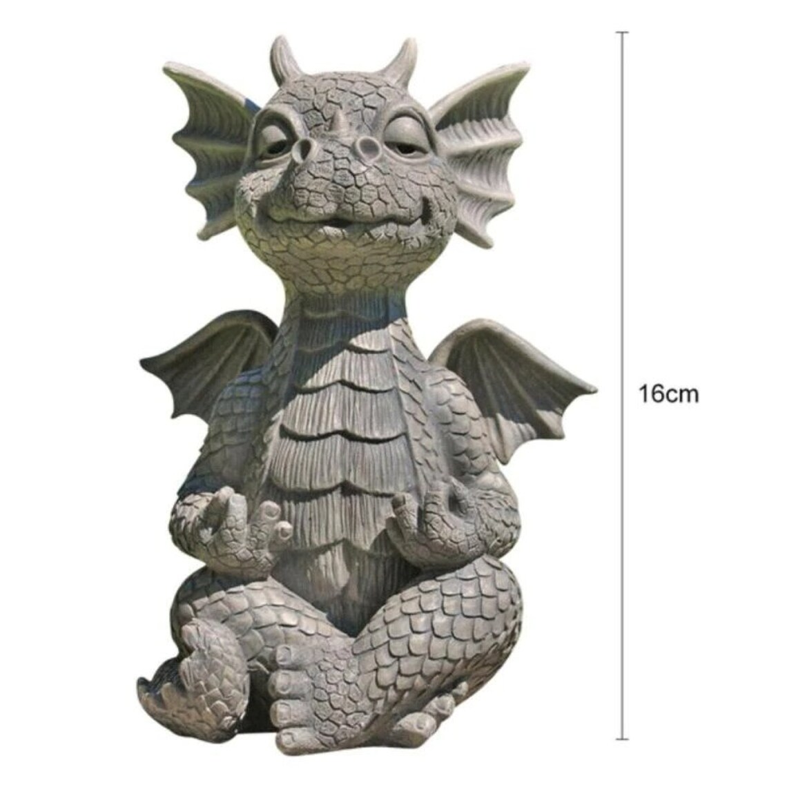 Meditating Baby Dragon Sculpture / Zen Garden Statue / Chinese Etsy