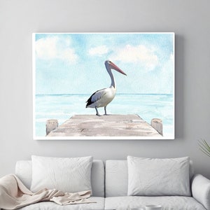 Pelican Wall Art, Pelican Printable Art, Pelican Print, Pelican Art