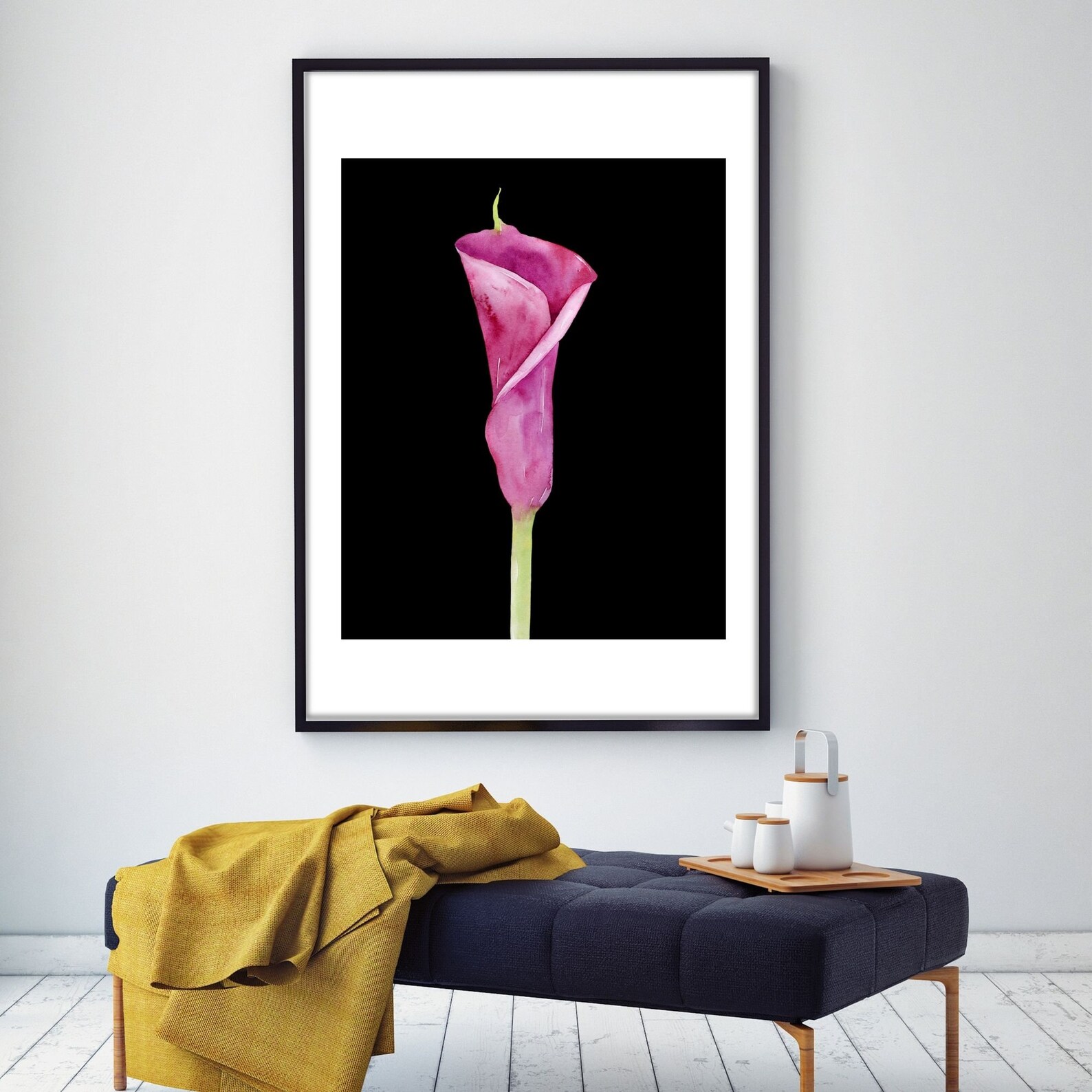 Calla Lily Wall Art Print Calla Lily Flower Art Print Etsy Australia