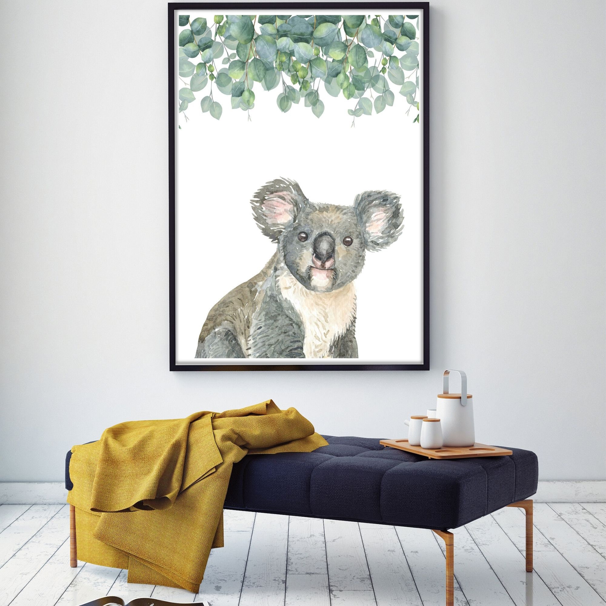 Koala Poster Wall Art, Koala Printable, Koala Bear Print Etsy