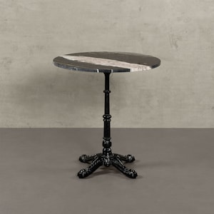 Outdoor Dining Table MILAN Marble Handmade Table Bistro Solid Natural Stone Onyx Garden Terrace Dinner Restaurant Dining Restaurant