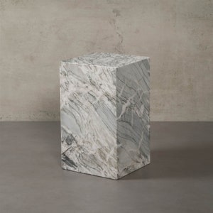 Beistelltisch NEW YORK aus Marmor Handgemacht Tisch Couchtisch massiv Naturstein Onyx Podest Podium Dekoration