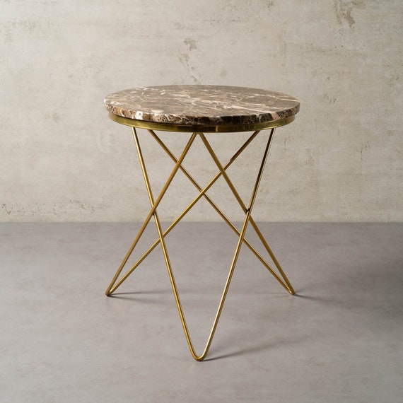 Natural stone side table deals