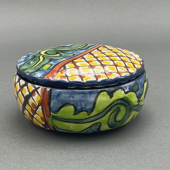 vintage ceramic trinket box Gem