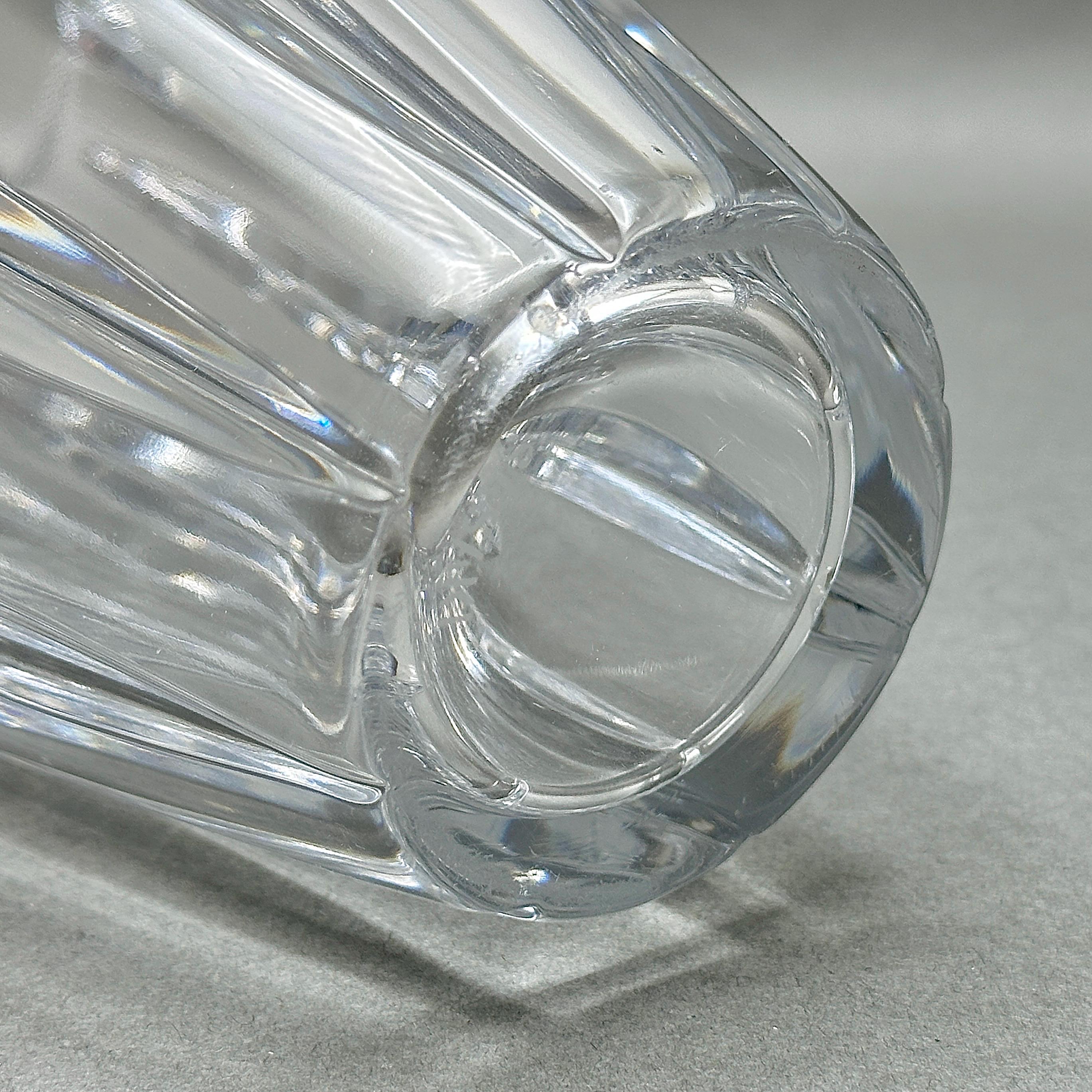 Vintage Sasaki Hand Crafted 24% Lead Crystal Vase. Made in